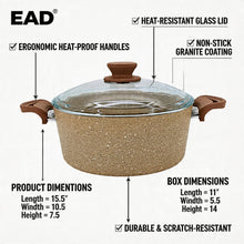 Lavonni 26CM Beige Granite Deep Pot Traditional