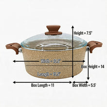 Lavonni 26CM Beige Granite Deep Pot Traditional