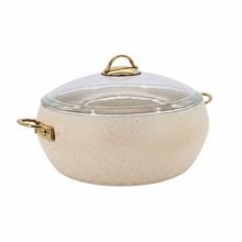 Lavonni 12"-30cm Beige Granite Deep Pot Rounded