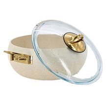 Lavonni 24CM Beige Granite Deep Pot Rounded