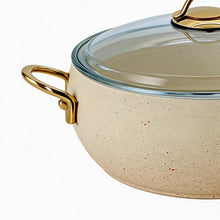 Lavonni 26CM Beige Granite Deep Pot Rounded