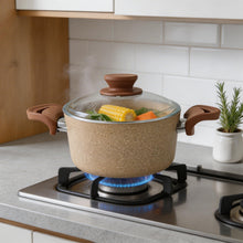 Lavonni 18CM Beige Granite Deep Pot Traditional