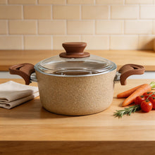 Lavonni 18CM Beige Granite Deep Pot Traditional