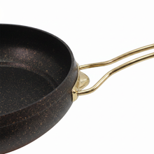 Lavonni 7PC Deep Cooking Pot and Pan Set Rounded Black-Gold