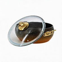 Lavonni 26CM Black-Gold Granite Deep Pot Rounded