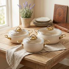 Lavonni 6 Piece Cooking Pots w/ Dual Handle-Beige