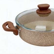 Lavonni 3 piece Granite Cooking Pot w/ Frying Pan Beige