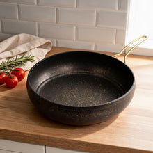 Lavonni Deep Nonstick Frying Pan - 30CM - Black-Gold