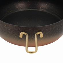 Lavonni Deep Nonstick Frying Pan - 11.0"- 28cm- Black-Gold
