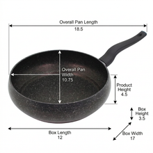 Lavonni Deep Nonstick Frying Pan - 26CM - Black