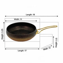 Lavonni Deep Nonstick Frying Pan - 26CM - Black-Gold
