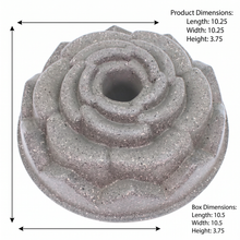 Lavonni Gray Nonstick Fluted Bundt Cake Pan -  Ring Mold for Baking