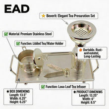 Silver Incense Burner & Tray Set - Decorative Metal Burner with Matching Accessories