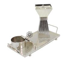 Luxury Silver Bakhoor Incense Burner Set with Decorative Tray - Modern Arabic Home D�cor