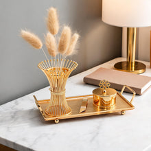 Luxury Gold Wire Mabkhara Bakhoor Incense Burner Set with Storage Jar, Tongs & Decorative Tray