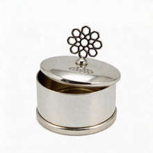 Silver Dome Bakhoor Incense Burner Set with Pedestal Base & Rectangular Tray