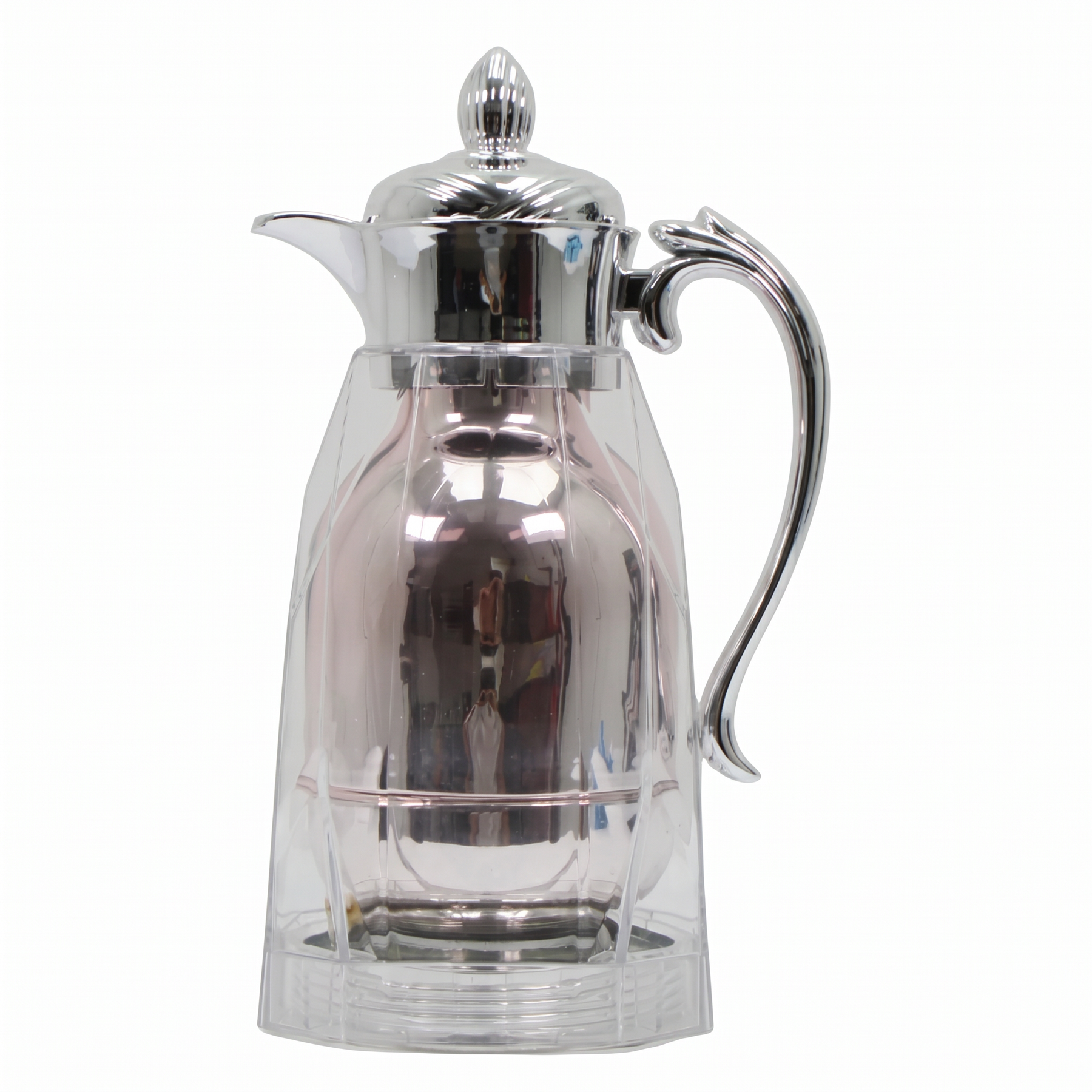 Oasis Elegance Thermal Silver Vacuum Flask 1L