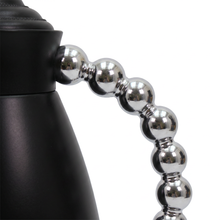 Black Arabic Coffee & Tea Dallah Set with Silver Beaded Handle - 0.7L & 1L (2-Piece Set)