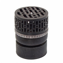 Geometric Cylindrical Incense Burner with Gold Accent Band - Black-Silver
