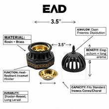 Luxury Slitted Dome Incense Burner - Black-Gold