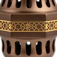 Luxury Slitted Dome Incense Burner - Light Brown