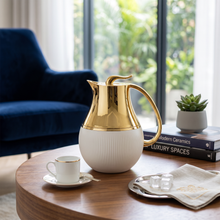 Royal White & Gold Thermal Jug 1L