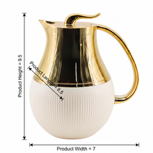 Royal White & Gold Thermal Jug 1L