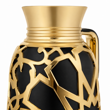 Premium Geometric Insulated Serving Flask - Black & Gold