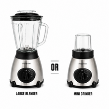 Super McCarron 2400W Countertop Blender with Grinder Attachment, 5 Speeds