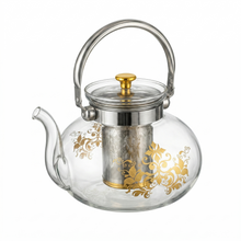 Majestic Deco Glass Teapot with Metal Handle 1400ml