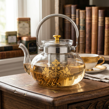Majestic Deco Glass Teapot with Metal Handle 1400ml