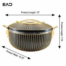 Prestige Crown Thermal Casserole Hot Pot - Black & Gold (4.5L)