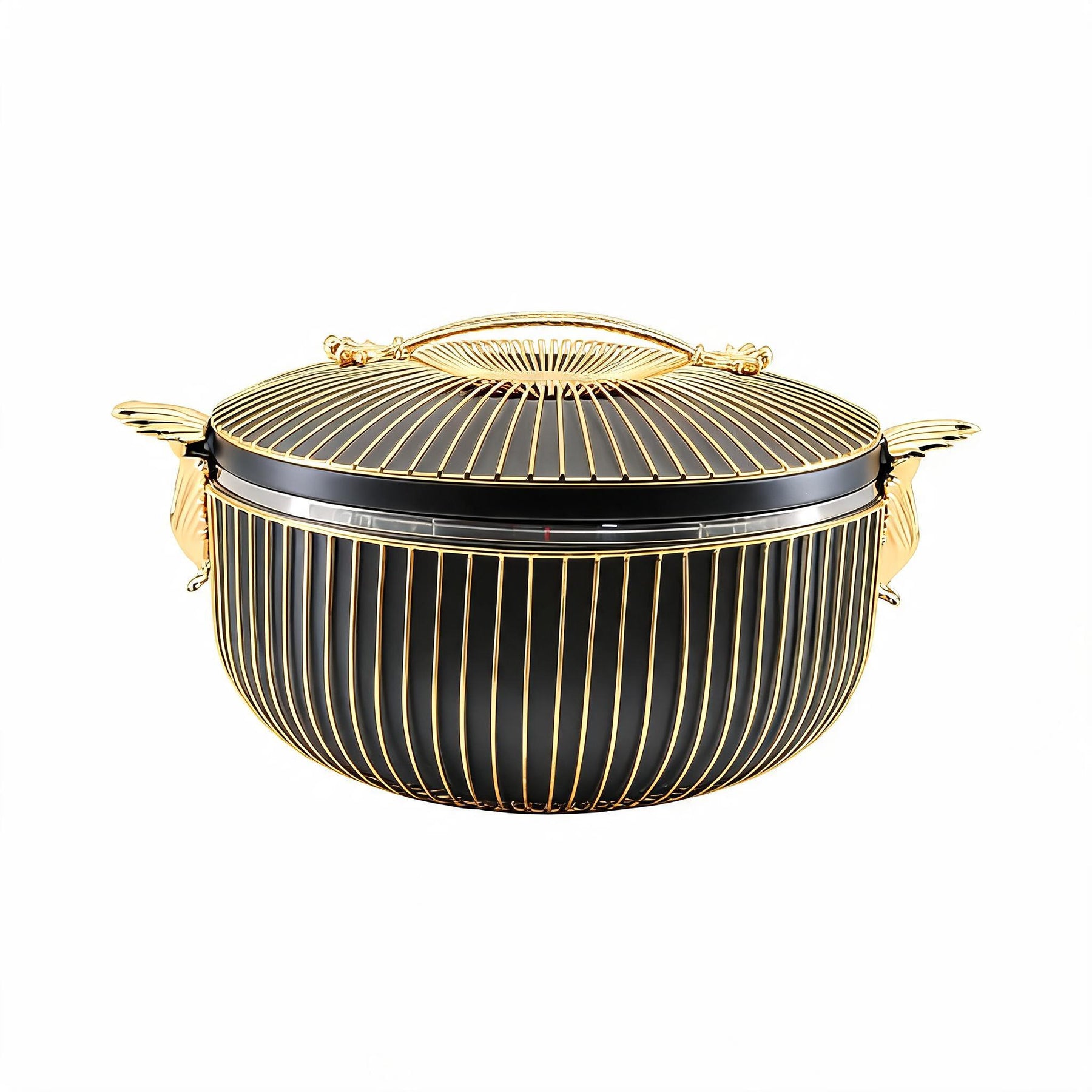 Prestige Crown Thermal Casserole Hot Pot - Black & Gold (4.5L)