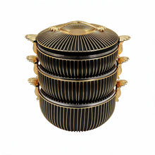 Prestige Crown Thermal Casserole Hot Pot Set - Black & Gold (3.5L / 4.5L / 5.5L)