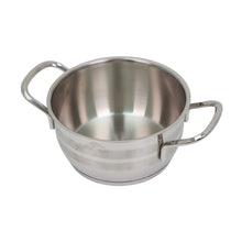 OZ Life Stainless Steel Dual-Handle Cooking Pot with Glass Lid - 6.25" X 4"