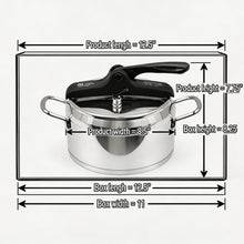 OZ Life Nova Pressure Cooker - Turkish Stainless Steel Pressure Pot (4L)
