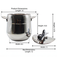 OZ Life Nova Pressure Cooker - Turkish Stainless Steel Pressure Pot (6L)