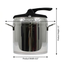 OZ Life Nova Pressure Cooker - Turkish Stainless Steel Pressure Pot (8L)