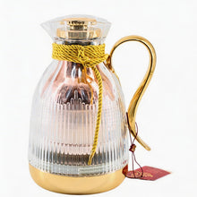 Insulated Vacuum Flask with Decorative  Silver Rope Handle - Modern Serving Style 1.0L