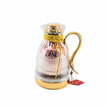 Insulated Vacuum Flask with Decorative Gold Rope Handle - Modern Serving Style 1.0L