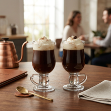 Pasabahce Glass Irish Coffee Mugs - 2 Piece Set