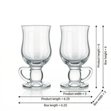 Pasabahce Glass Irish Coffee Mugs - 2 Piece Set