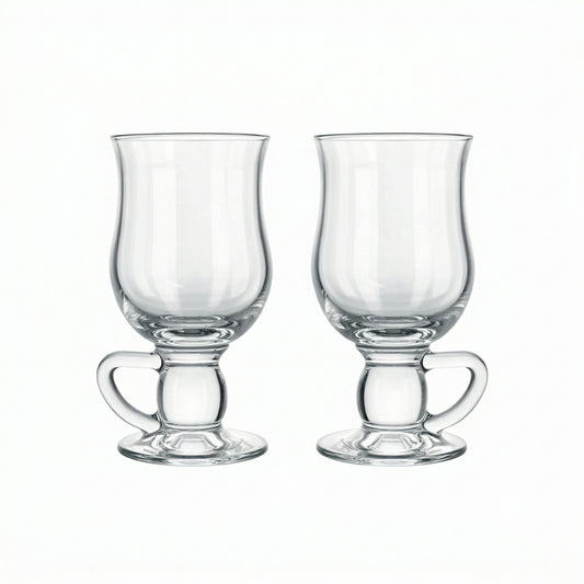 Pasabahce Glass Irish Coffee Mugs - 2 Piece Set