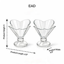 Pasabahce Flared Glass Dessert Cups - 2 Piece Ice Cream & Dessert Set