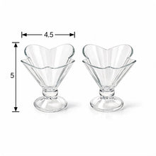 Pasabahce Flared Glass Dessert Cups - 2 Piece Ice Cream & Dessert Set