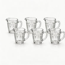 Pasabahce Clear Glass Pitcher Set with Handle & Pour Spout - 6 Piece
