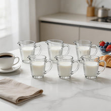 Pasabahce Clear Glass Pitcher Set with Handle & Pour Spout - 6 Piece