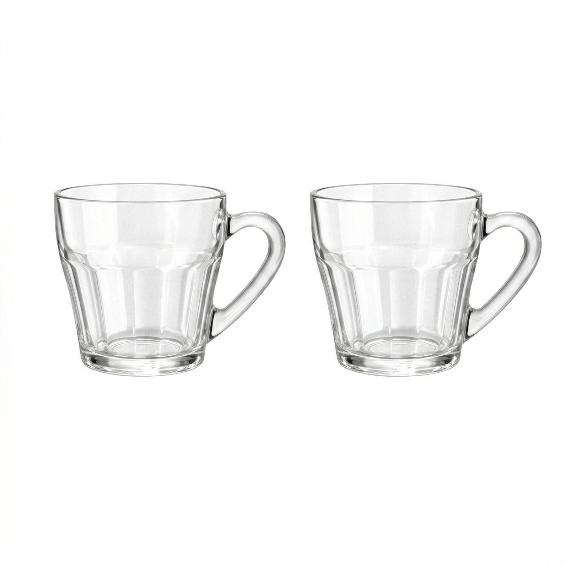 Pasabahce Clear Glass Tea Cups - 2 Piece Turkish Tea Cup Set