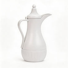 Traditional 1L Thermal Coffee & Tea Flask - White (Insulated Arabic Dallah Style)