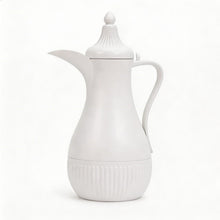 Traditional 1L Thermal Coffee & Tea Flask - White (Insulated Arabic Dallah Style)